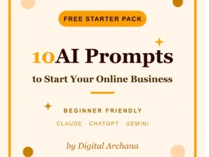 10 Free AI Prompts to Start Your Online Business (2026)